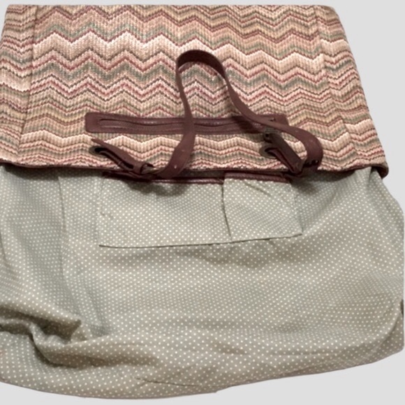 Steve Madden BMAYOR Raffia Tote Bag in Cognac Multi - Picture 10 of 11